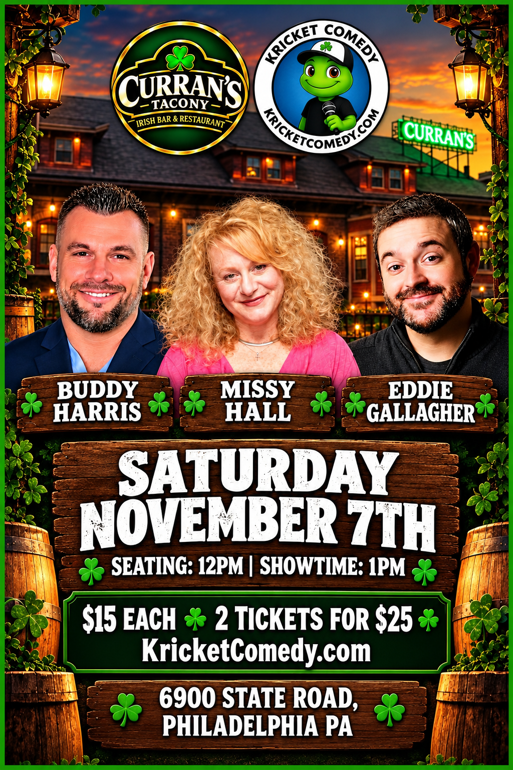 Irish Pub Comedy Show Poster